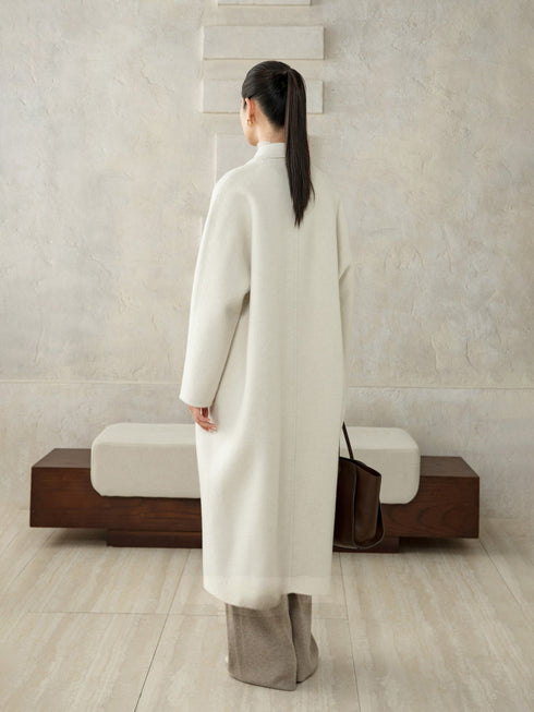 Refined Wool Belted Coat